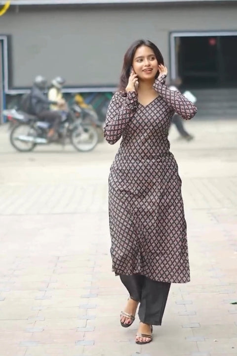 Elegant Poly Rayon Long Top  Full Sleeve Ethnic Kurta for Office & Daily Wear  Stylish Comfortable Outfit