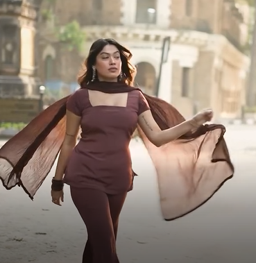 Vichitra Silk Suit Set with Gorgette Dupatta Premium Fabric  Comfortable Micro Inner  Festive & Party Wear Dress for Women