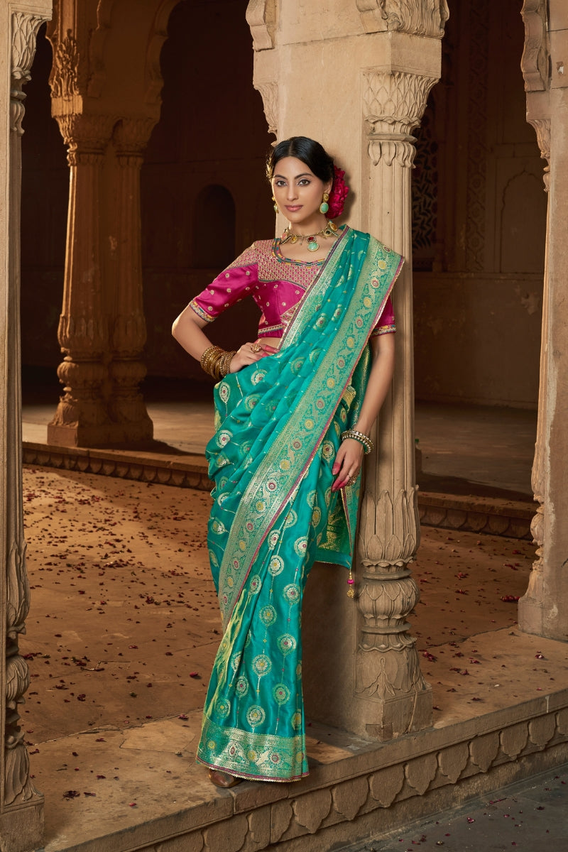 Blissed Fancy Pure Satin Silk Saree for Elegant Occasions