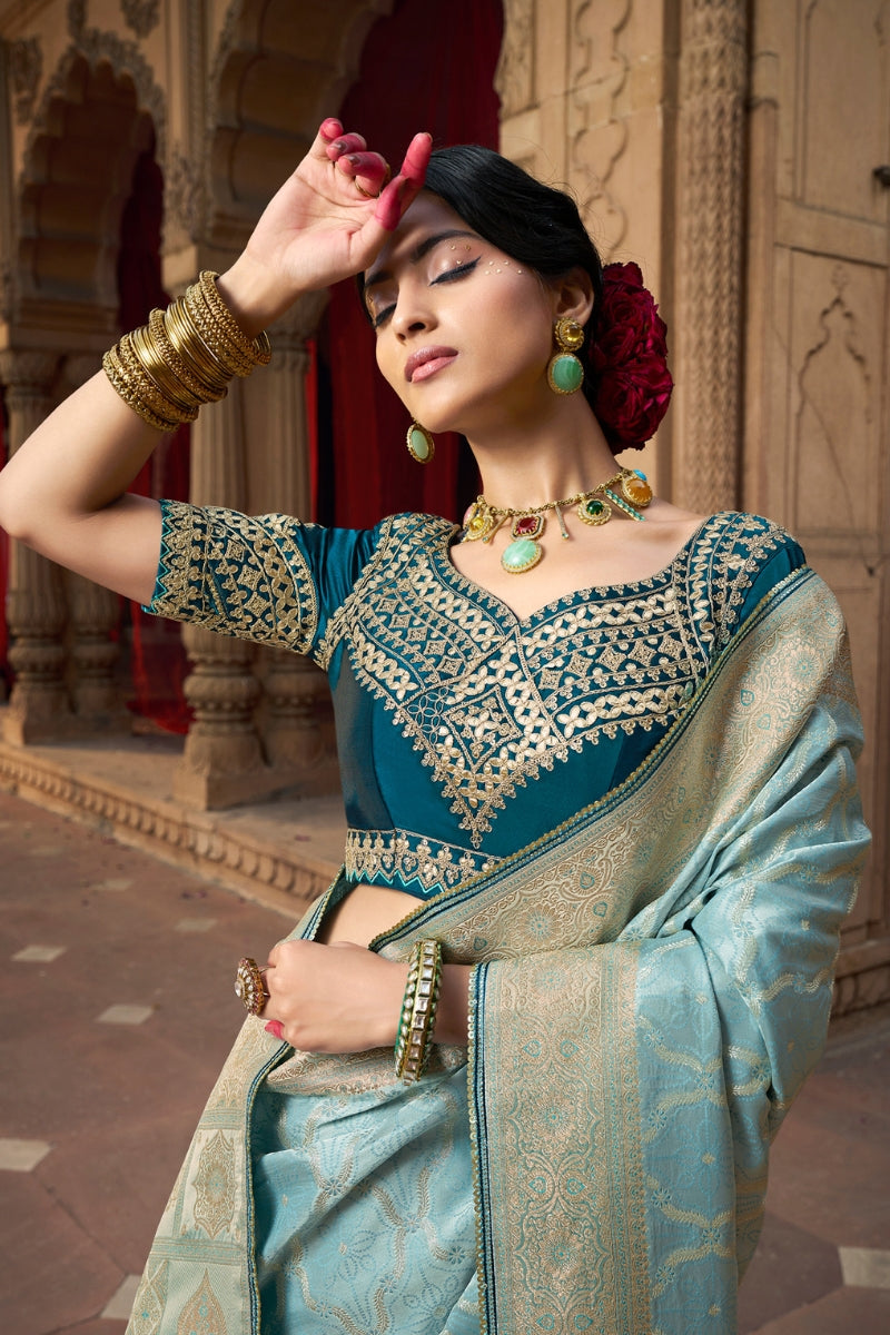 Blissed Fancy Pure Satin Silk Saree for Elegant Occasions