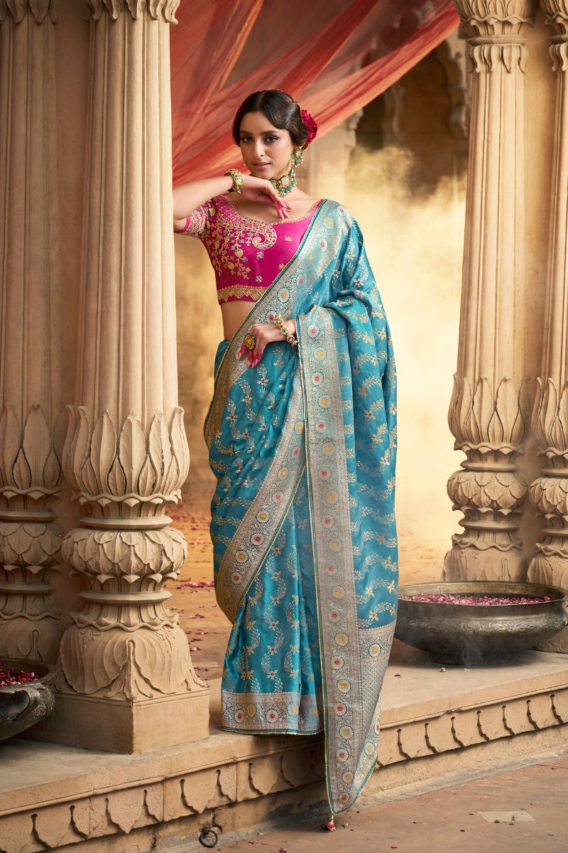 Blissed Fancy Pure Satin Silk Saree for Elegant Occasions
