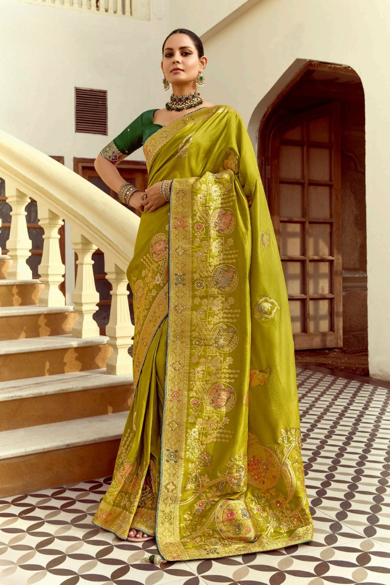 Elegant Pure Viscose Saree with Handwork & Designer Blouse