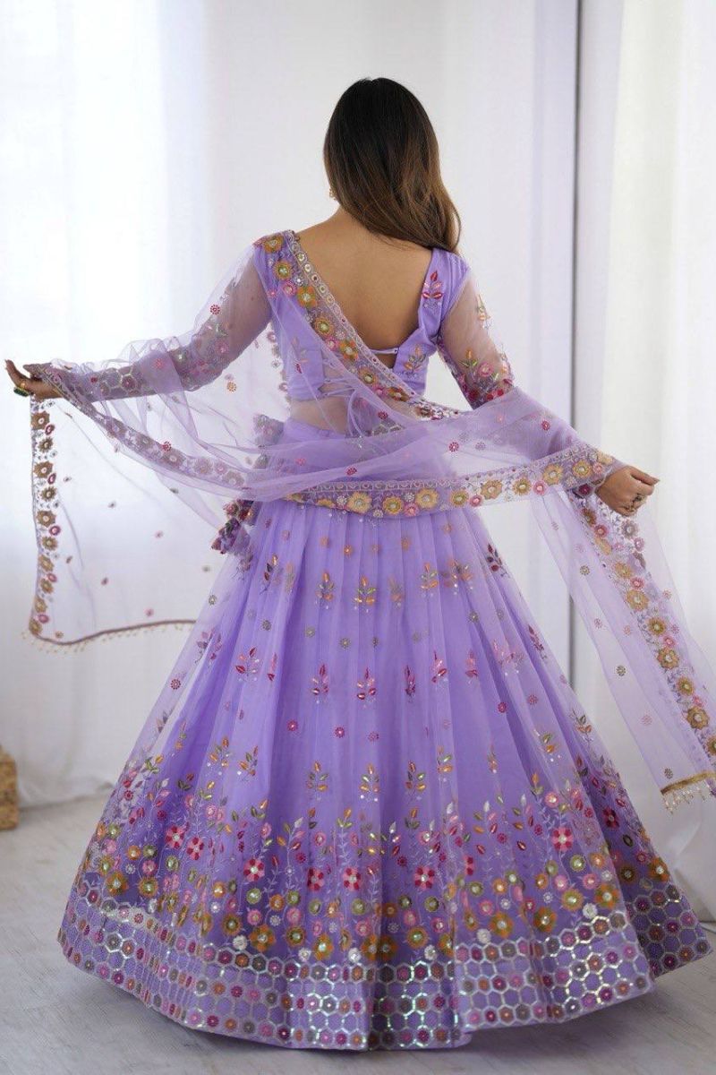 Semi-Stitched Party Wear Lehenga for Women
