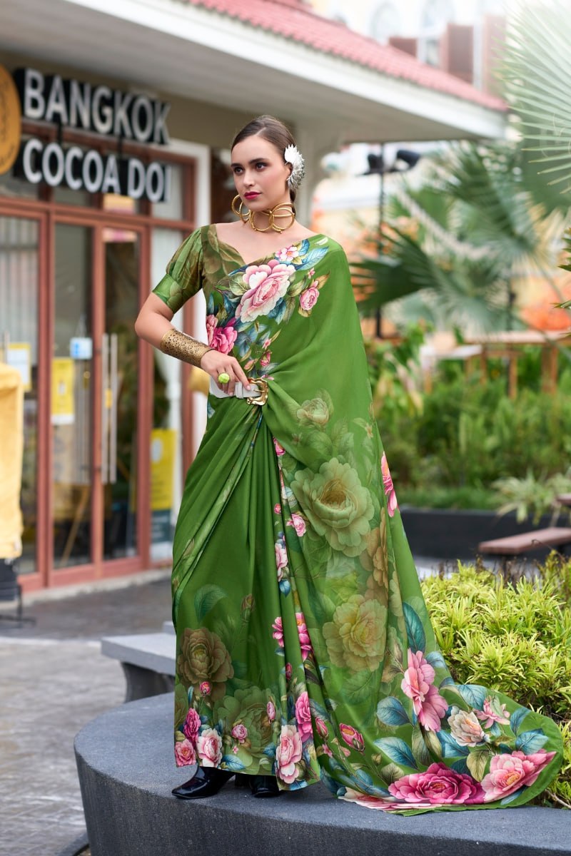 Pure Georgette Saree with Exclusive Designer Print